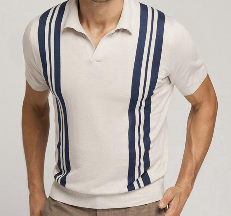 Seychellen - Apricot Striped Polo