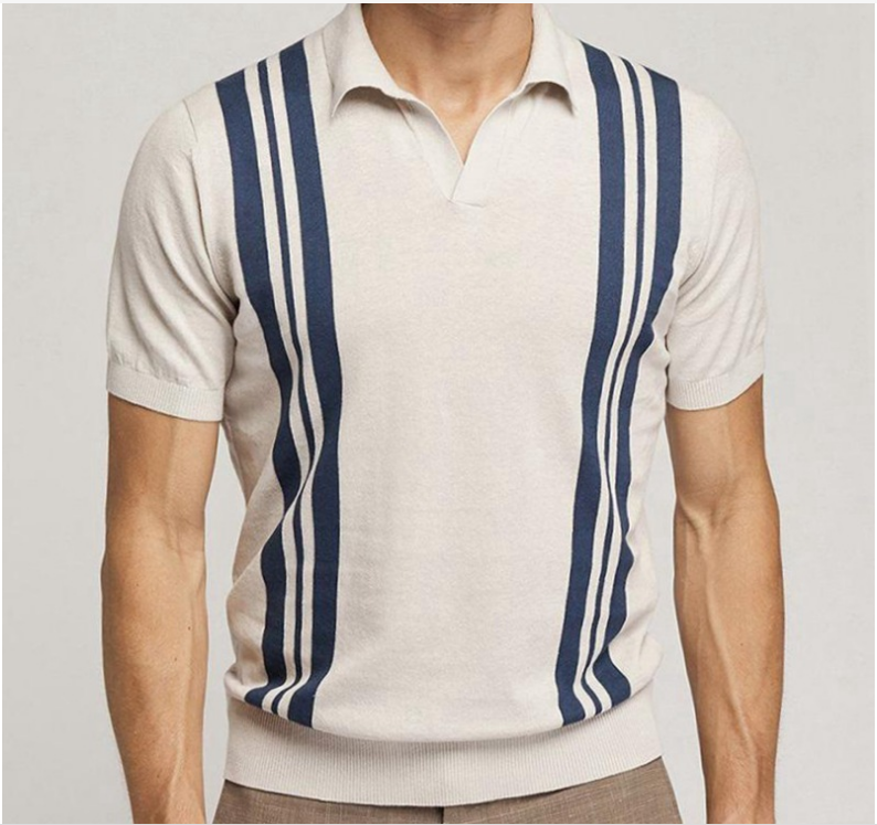 Seychellen - Apricot Striped Polo