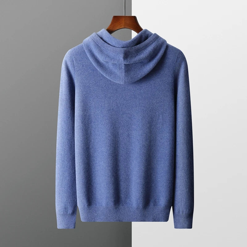 100% CASHMERE HOODED SWEATER