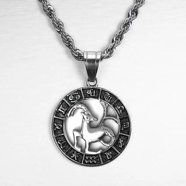 NOBA- Zodiac Sign Necklace - Silver