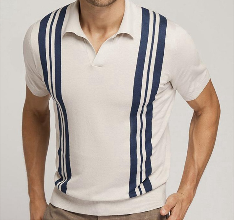 Seychellen - Apricot Striped Polo